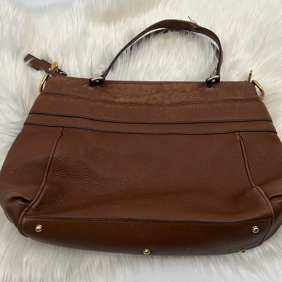 Gucci Brown Pebbled Leather Ride Satchel - Picture 9 of 17